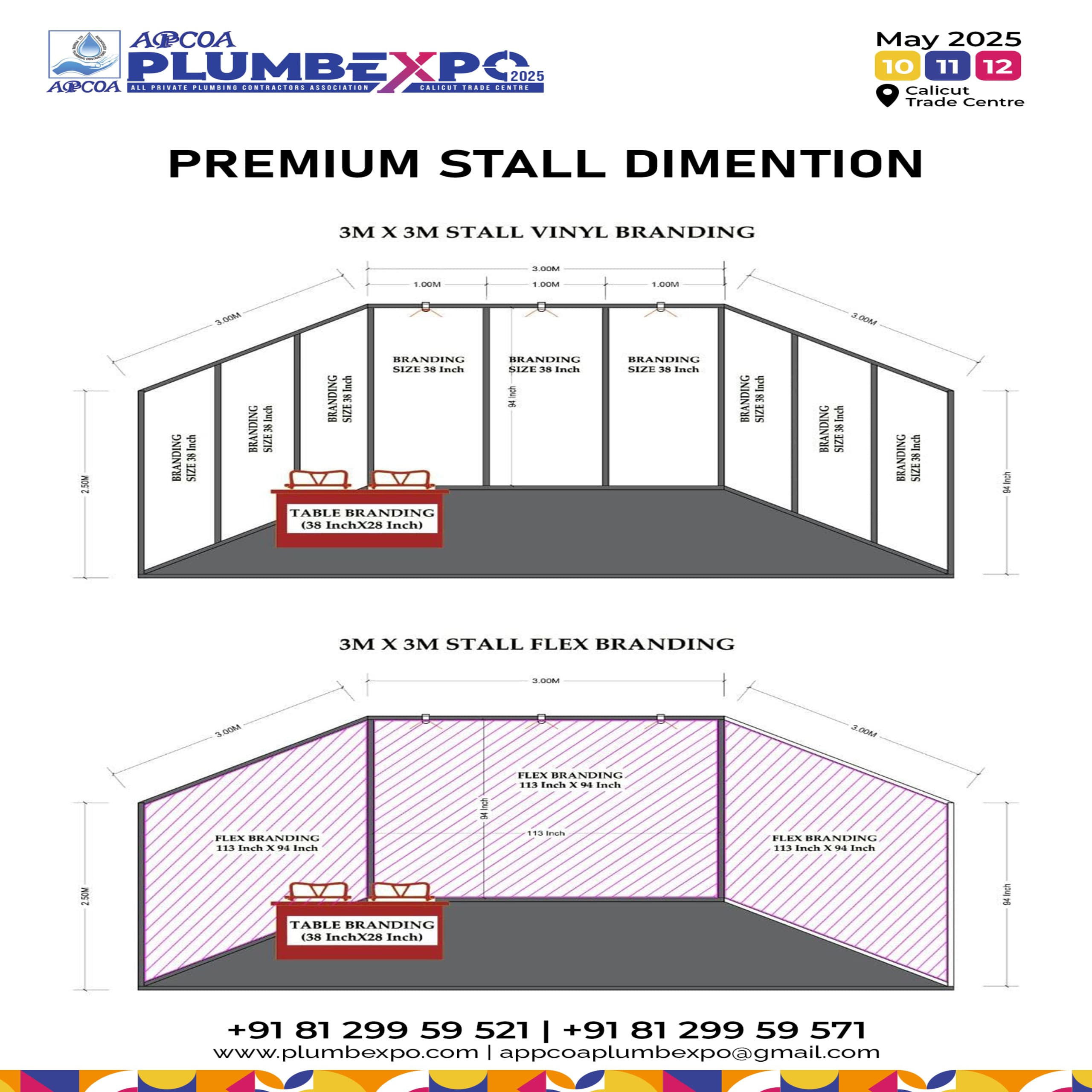 3x3 Premium stall